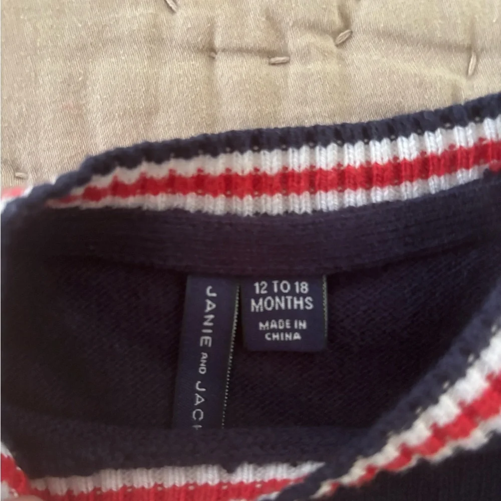 Janie and Jack Bulldog sweater - Picture 3 of 3